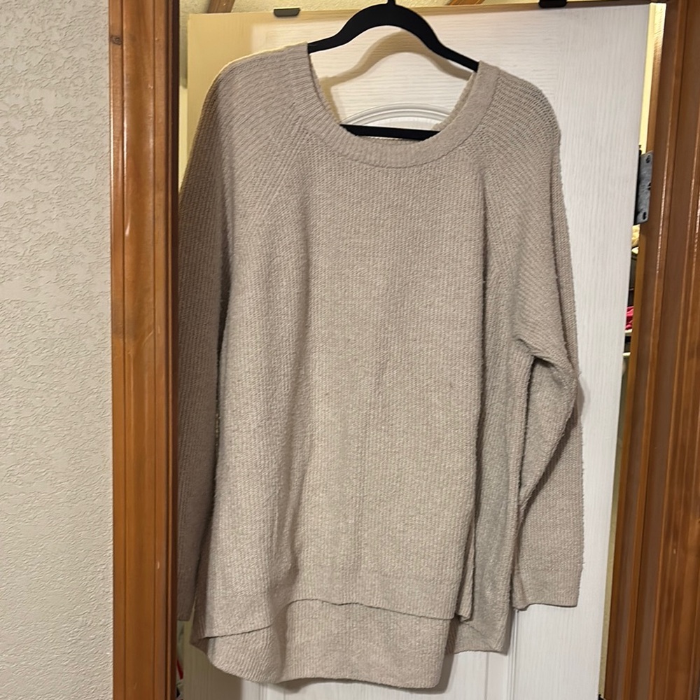 Cozy Beige Knit Sweater